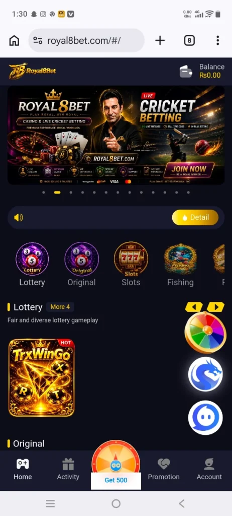 Royal 8 Bet game Download